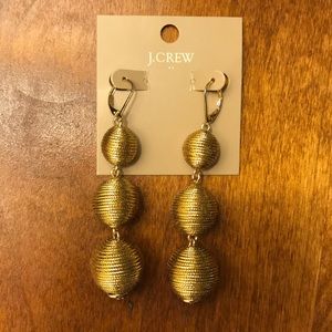 J crew gold ball earrings